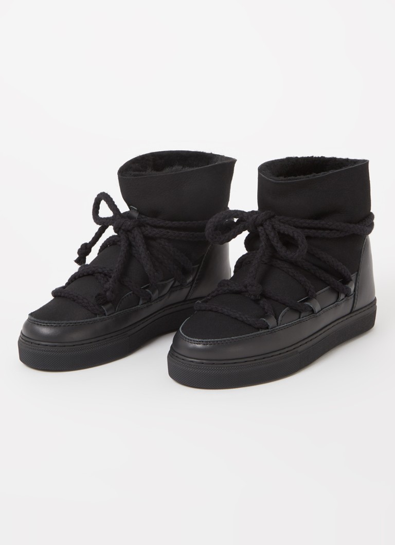 Inuikii Classic sheepskin snow boot with leather details