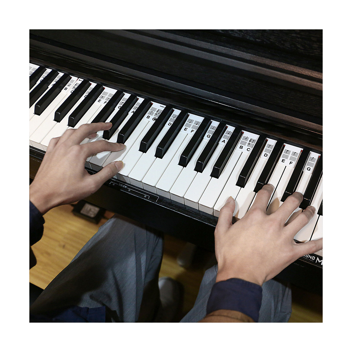 Klavier Keyboard Noten Aufkleber für 88 Tasten Instrumentenzubehör für Kinder
