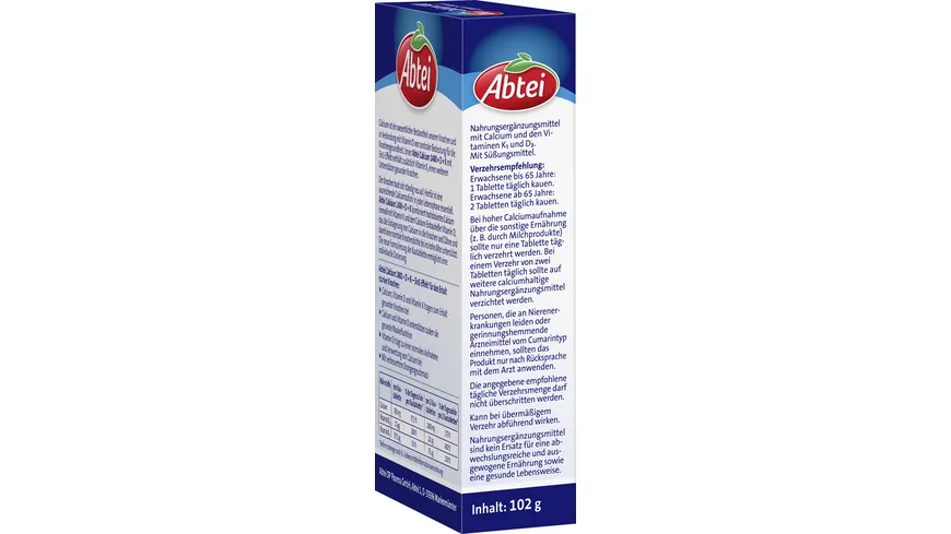 ABTEI Calcium 1400 + Vitamin D & Vitamin K