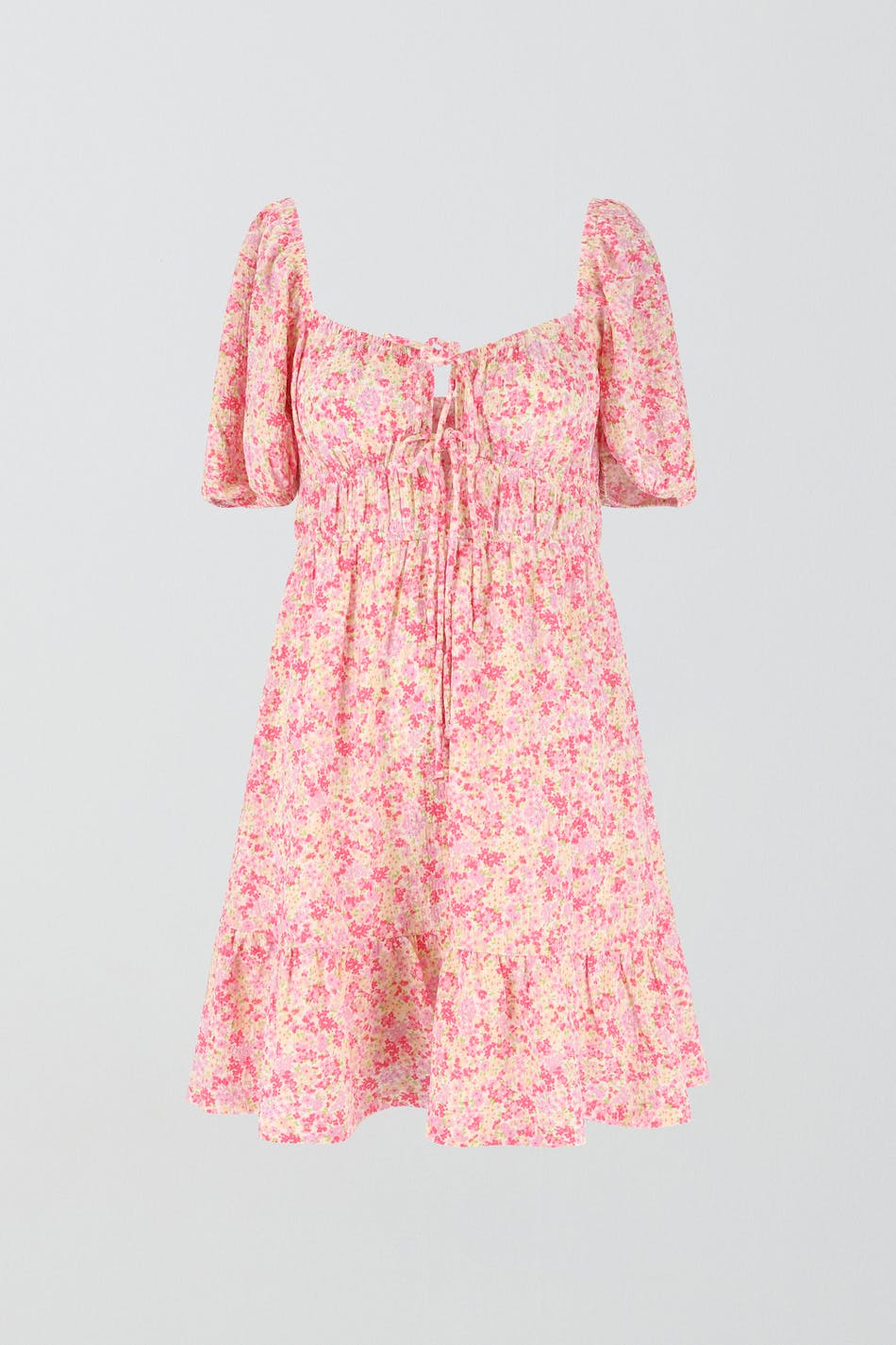 Knot detail mini dress