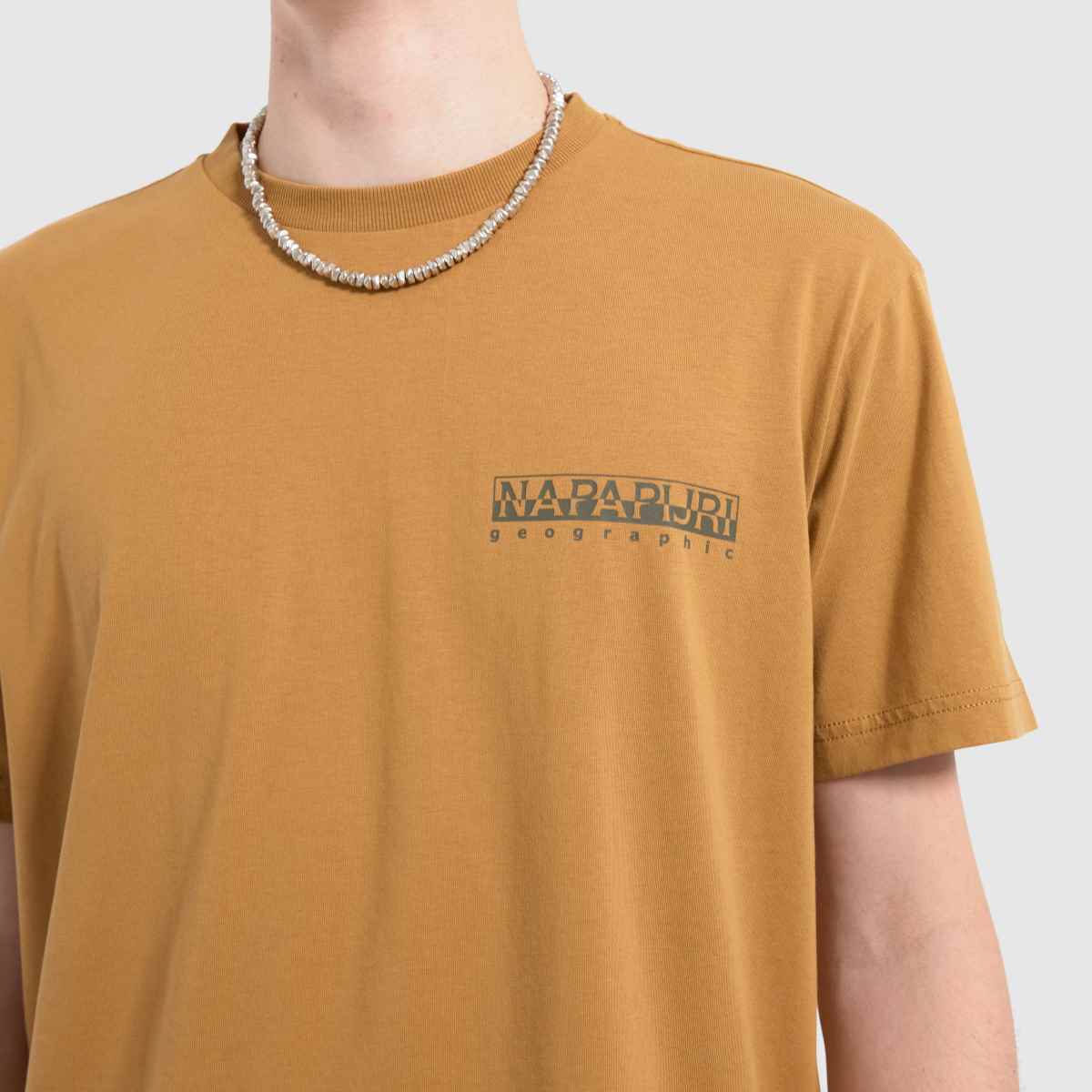 NAPAPIJRI telemark t-shirt i brunt