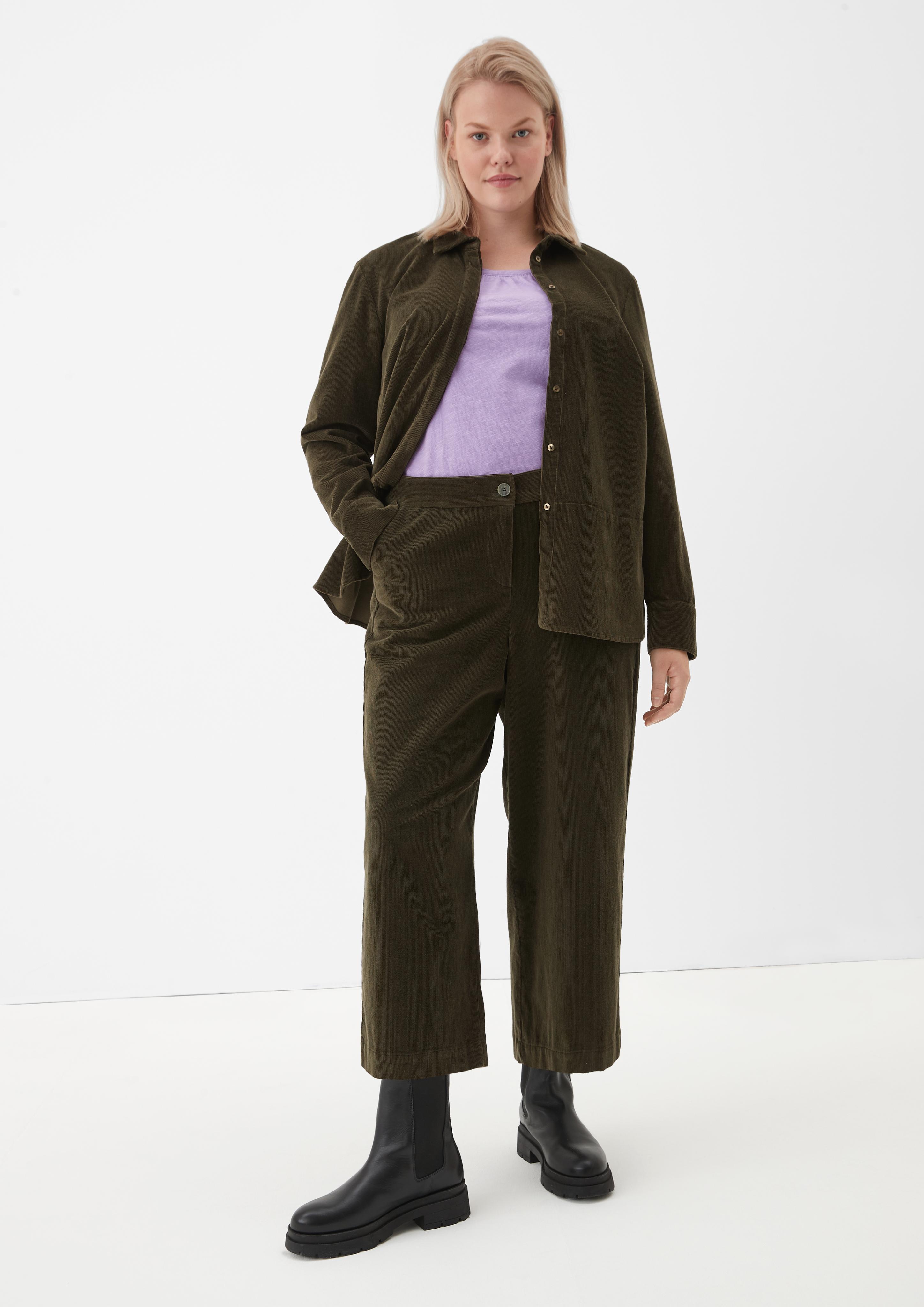 Cord-Culotte aus Stretch-Cotton  2122160-7844