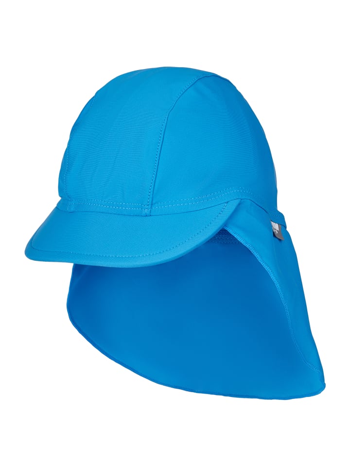 Sterntaler Bademütze mit Nackenschutz uni in blue günstig kaufen