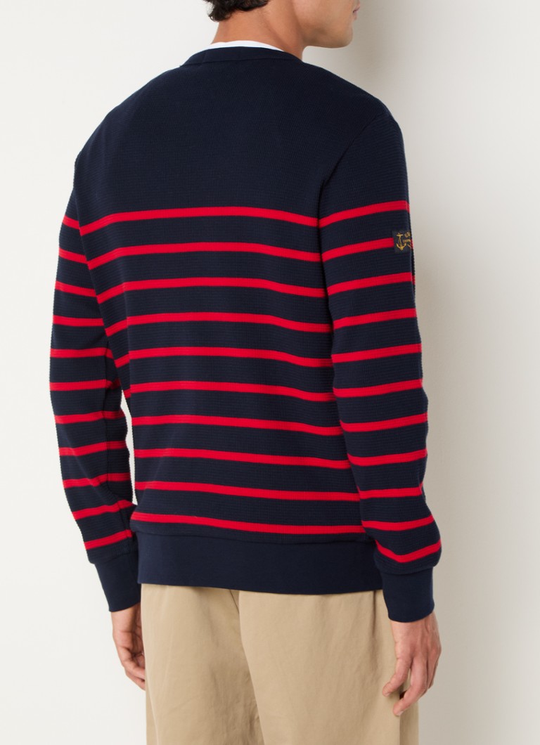Πουλόβερ λεπτής πλέξης Ralph Lauren με ριγέ τύπωμα