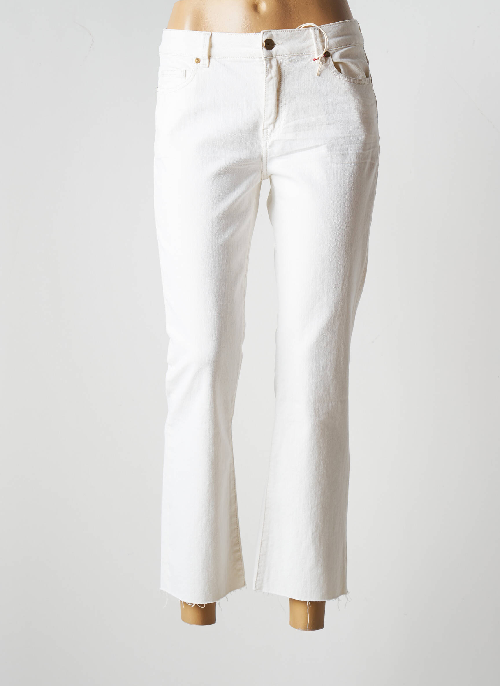 Red Legend Jeans Coupe Droite Femme couleur blanc