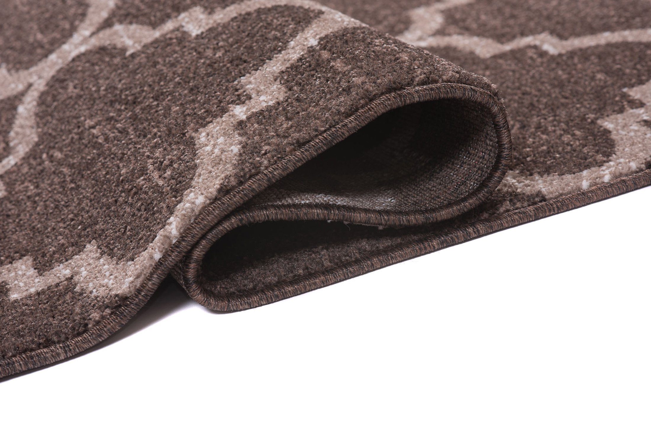 Läufer Läufer Flurläufer Modern für Vorzimmer, Küche - Braun, Mazovia, 80 x 100 cm, Kurzflor, Meterware, Höhe 10 mm, Kurzflor - niedrige Florhöhe
