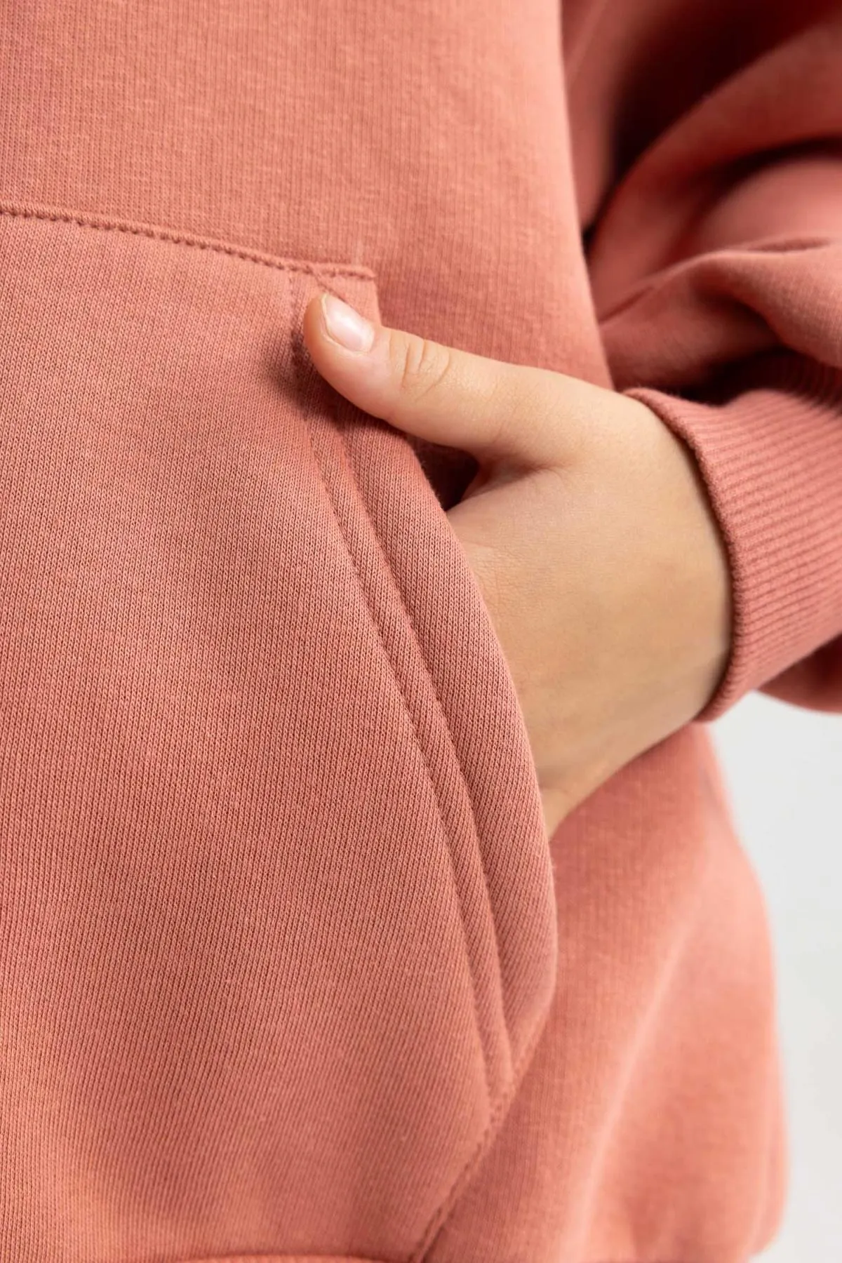 DeFacto  Dickes Kapuzen-Sweatshirt für Mädchen in Oversize-Passform mit weicher, flauschiger Innenseite
