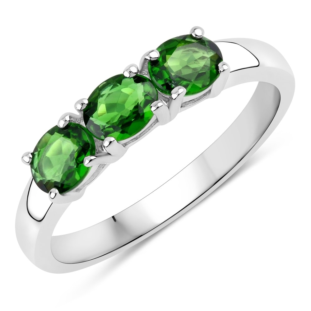 Rafaela Donata Bague Argent sterling Diopside de chrome en Argent Bague