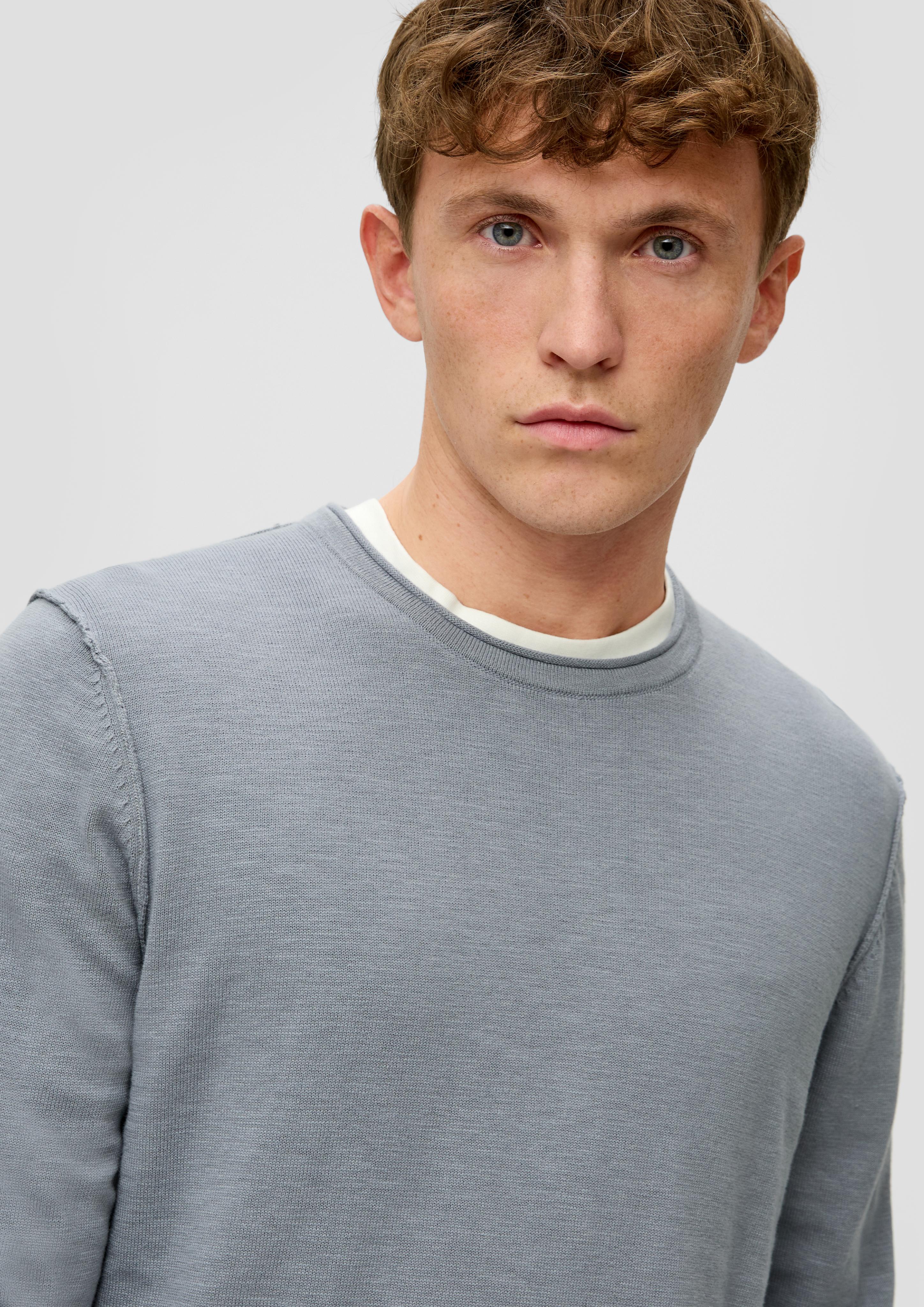 Strickpullover mit Rollkante  2141098-9500