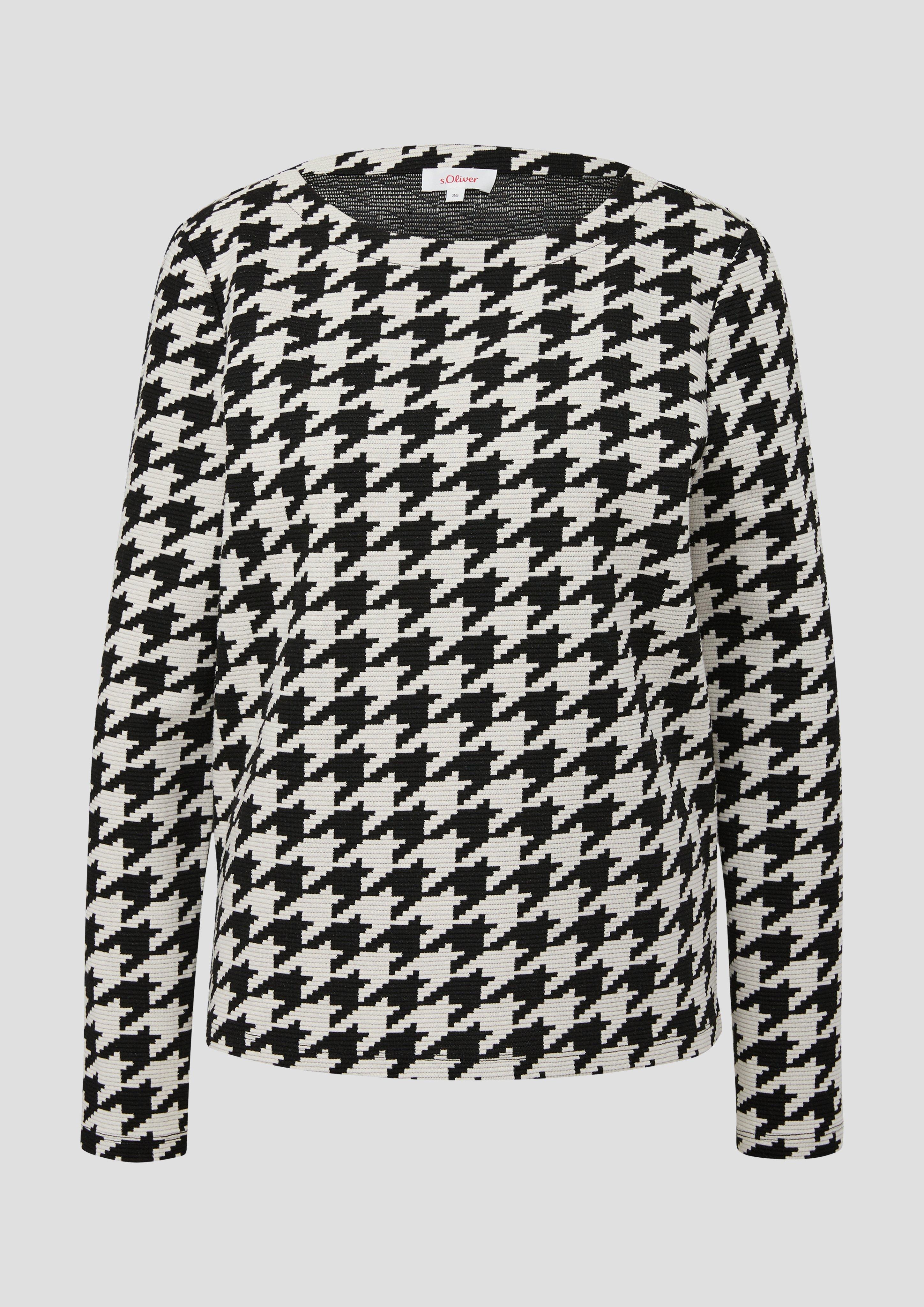 Sweatshirt mit Hahnentritt-Muster  2139299-99R3
