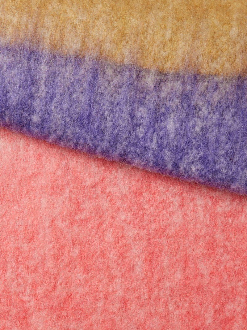 Schal mit Colour-Blocking-Design Modell 'AKIMMY' in senfgelb