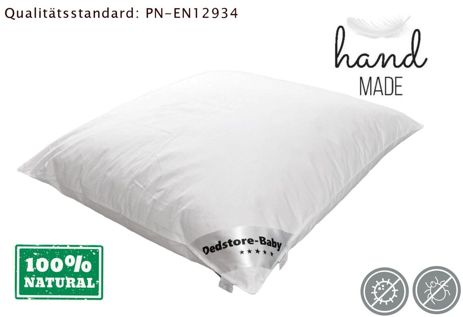 Daunenbettdecke + 3-Kammer-Kopfkissen, Betten Set Daunenbett Decke Bettdecke 220x240 Kissen 2x Drei Kammer, Dedstore-Baby, Füllung: Daunen-Federmischung, Bettwaren Set