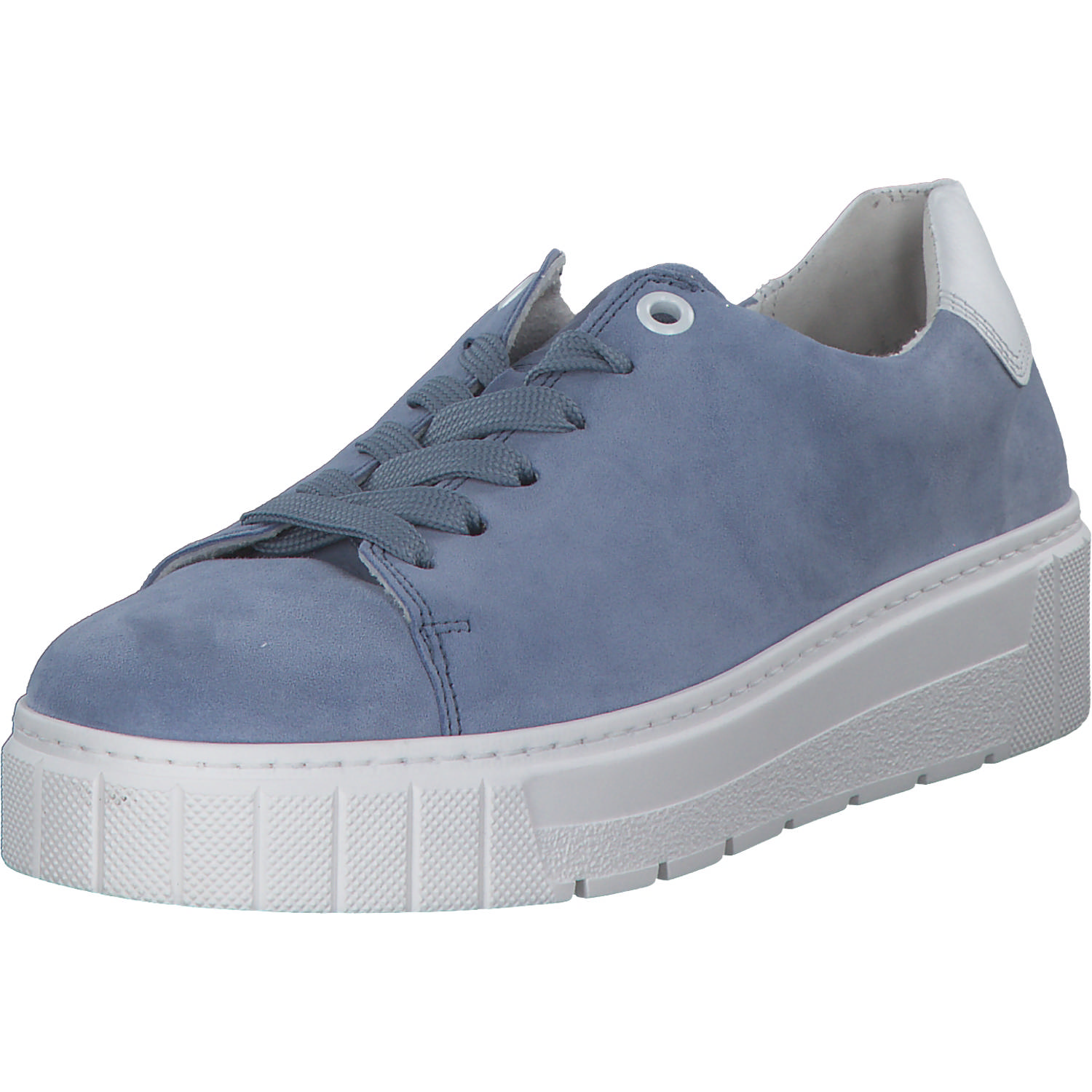 Gabor 26.410, Schnürschuhe, Damen, azur/weiss