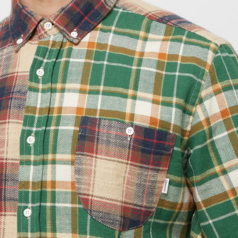 Edmmond Studios Check Block Shirt green