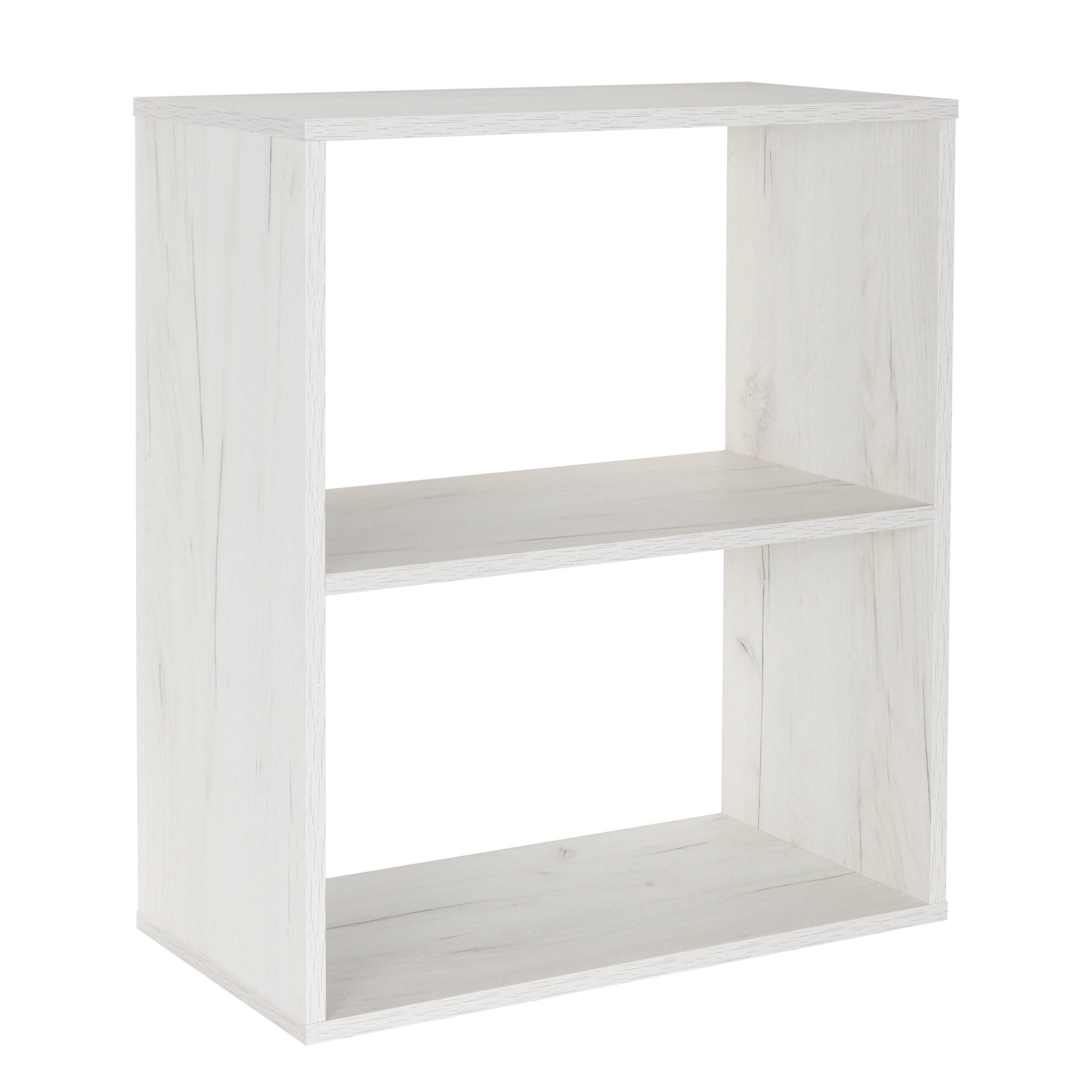RICOO Aktenregal WM111-EP, Kleiner Beistelltisch Standregal kleines Bücherregal Nachttisch Ablage