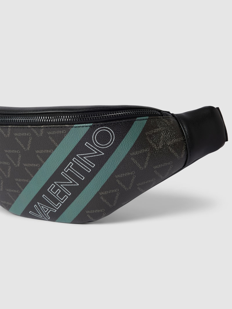 Bauchtasche mit Logo-Muster Modell 'ARON' in hellgrün