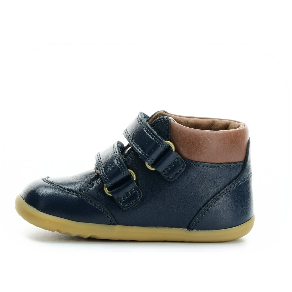 Bobux Step Up Timber Navy dunkel blaue Barfuß-Stiefeletten