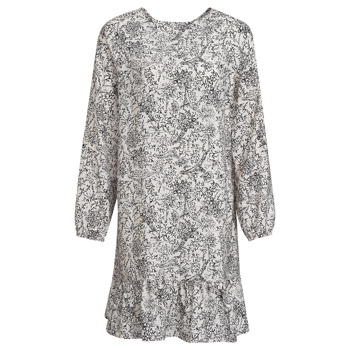 Damen Tunikakleid mit Allover-Print