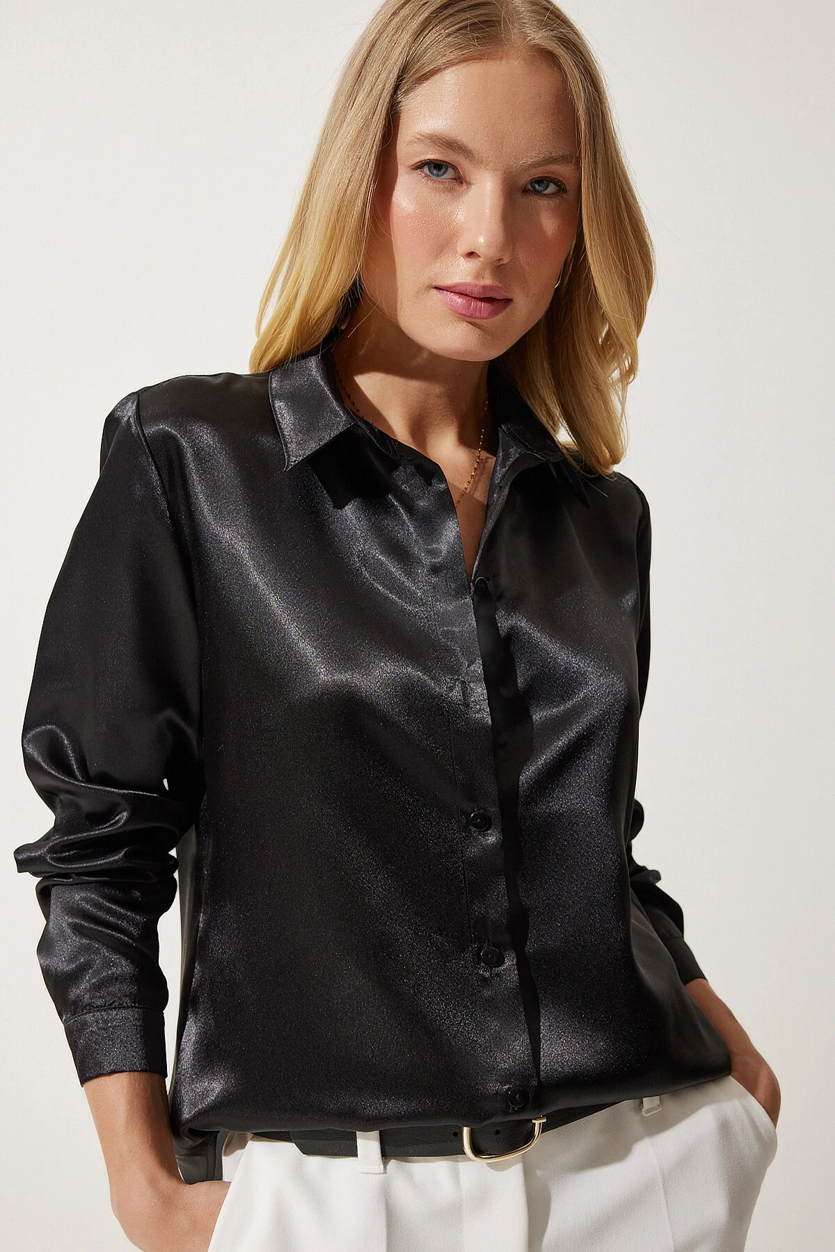 Happiness İstanbul  Hemde - Schwarz - Regular Fit