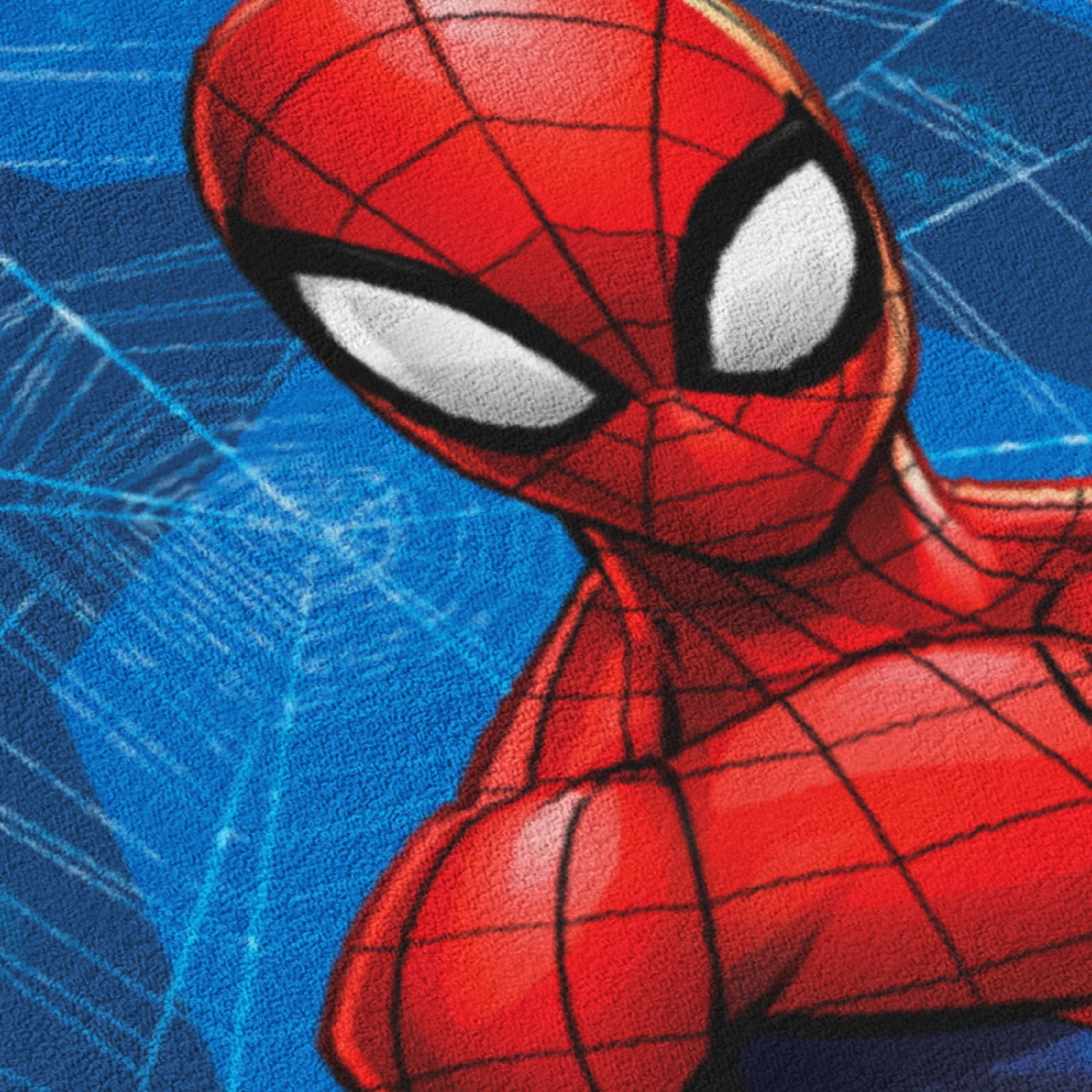 MTOnlinehandel Badetuch Spiderman 70x140 cm, 100 %, Baumwolle (1-St), Marvel's Kinder Bade-/Strandtuch