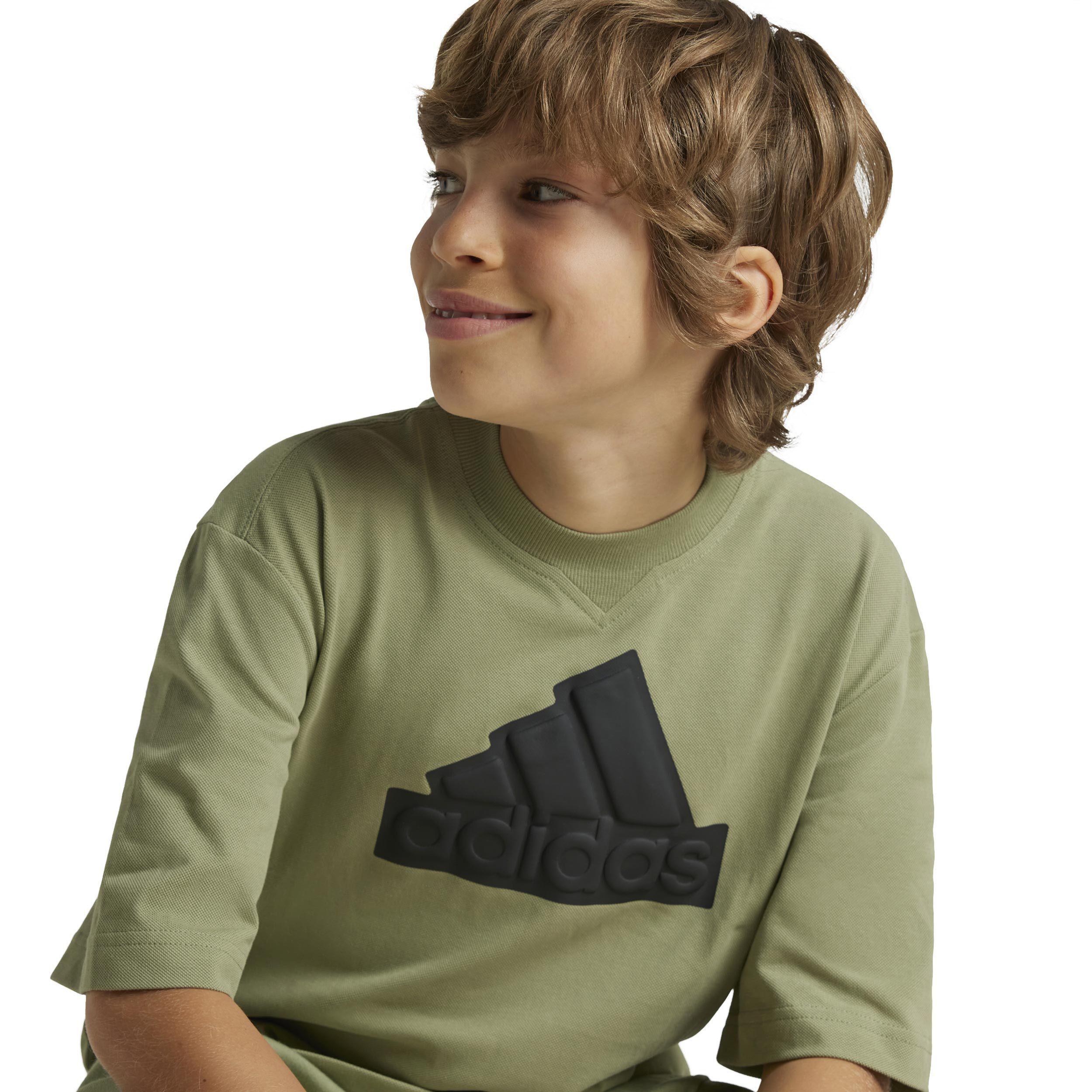 Future Icon Logo T-Shirt Kinder - Salbei, Schwarz