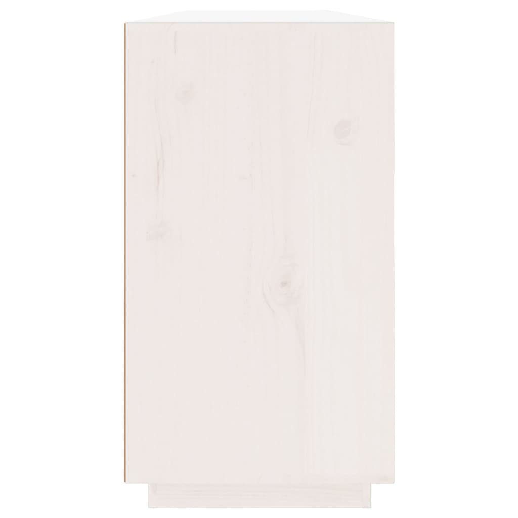 vidaXL Sideboard Sideboard Weiß 100x40x75 cm Massivholz Kiefer (1 St)
