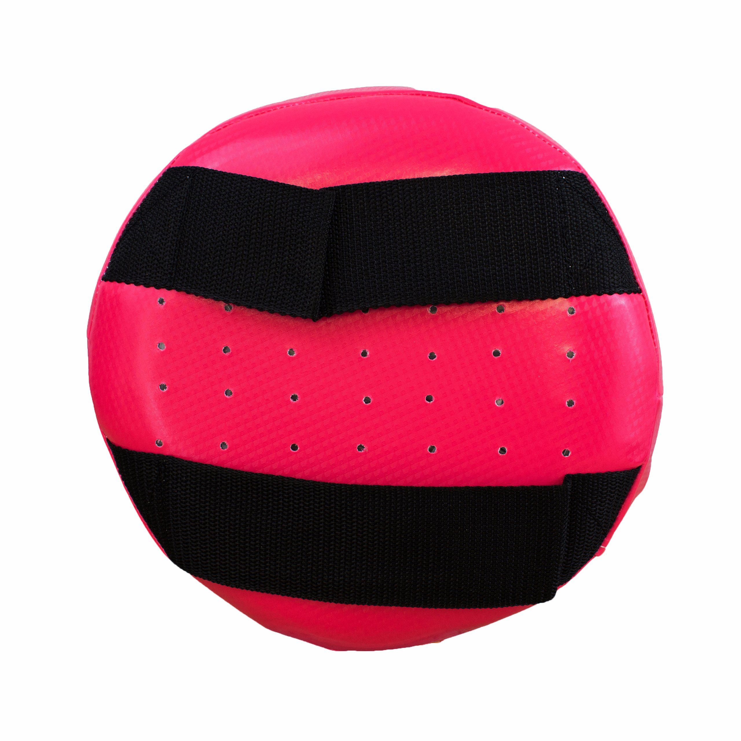 BAY-Sports Punch-Handschuhe Handpratzen Fly Target Schlagpolster Krav Maga Schlagkissen Rund Tellerpratzen (1 Stück), Soft Ausführung, Viele Haltevariationen, Für Kinder, Anfänger, Damen, Einsteiger