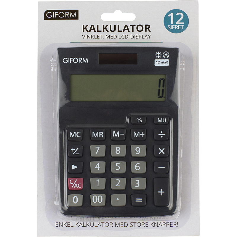 Giform Kalkulator 12 siffer Giform