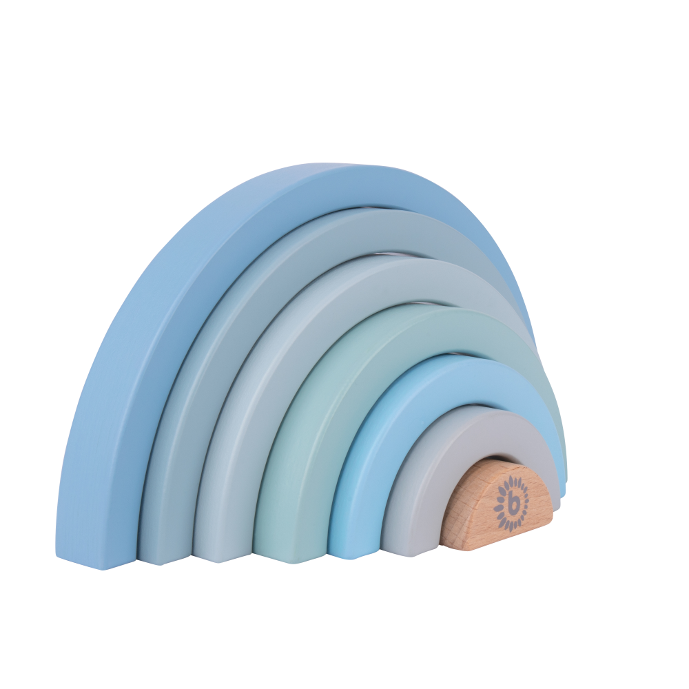 Spielzeug Regenbogen Holz blau blau