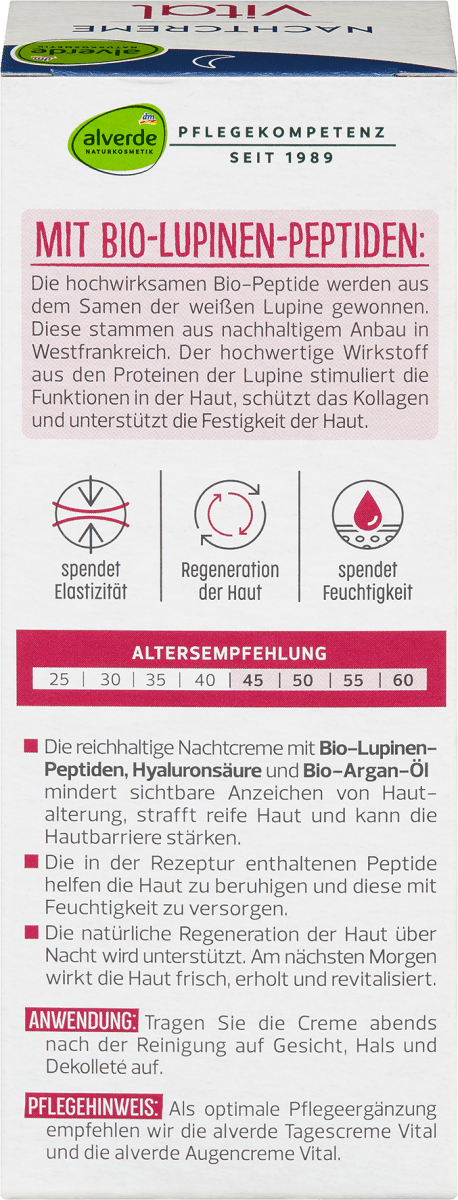 Vital Nachtcreme, 50 ml