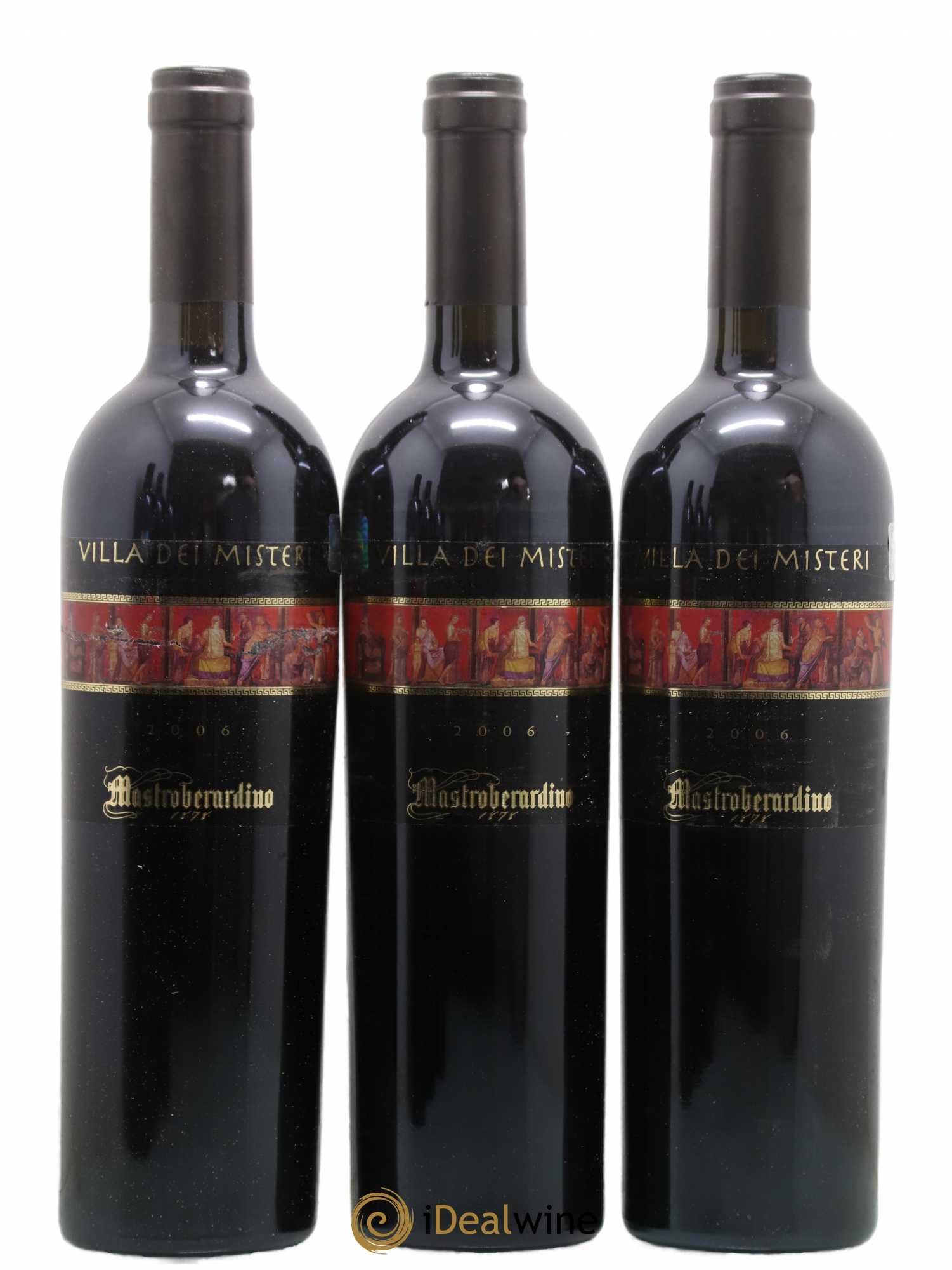 Italie IGT Pompeiano Mastroberardino Villa dei Misteri 2006 - Lot de 6 Bouteilles