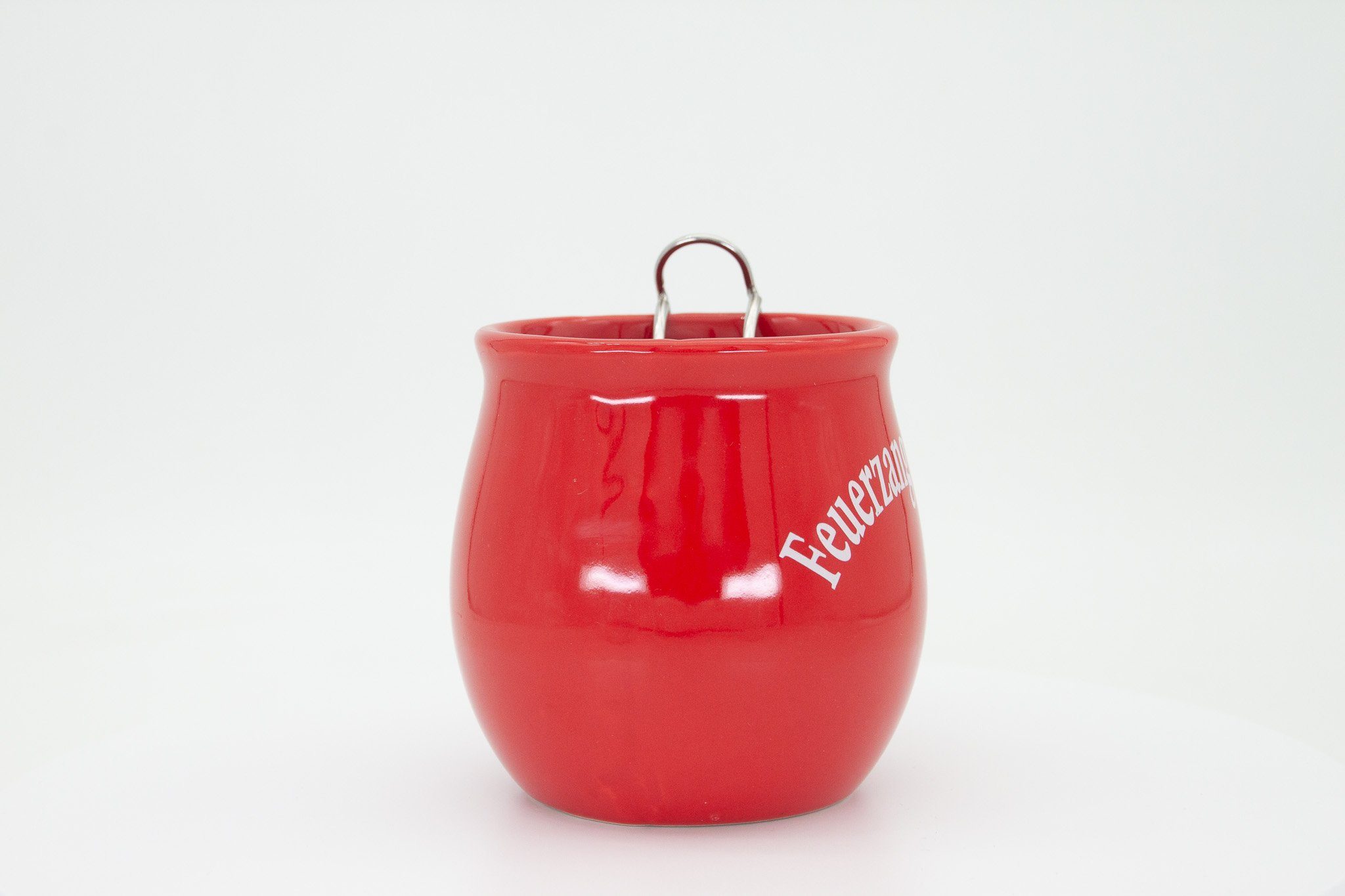 Feuerzangentasse Bowle-Set Feuerzangentasse 1er-Set (Feuerzangenbowle Set, 5-tlg., 1x Feuerzangentasse, 3x Zimtzuckerhütchen, 1x Rezeptheftchen), hitzebeständige Keramik, Edelstahl-Feuerzange