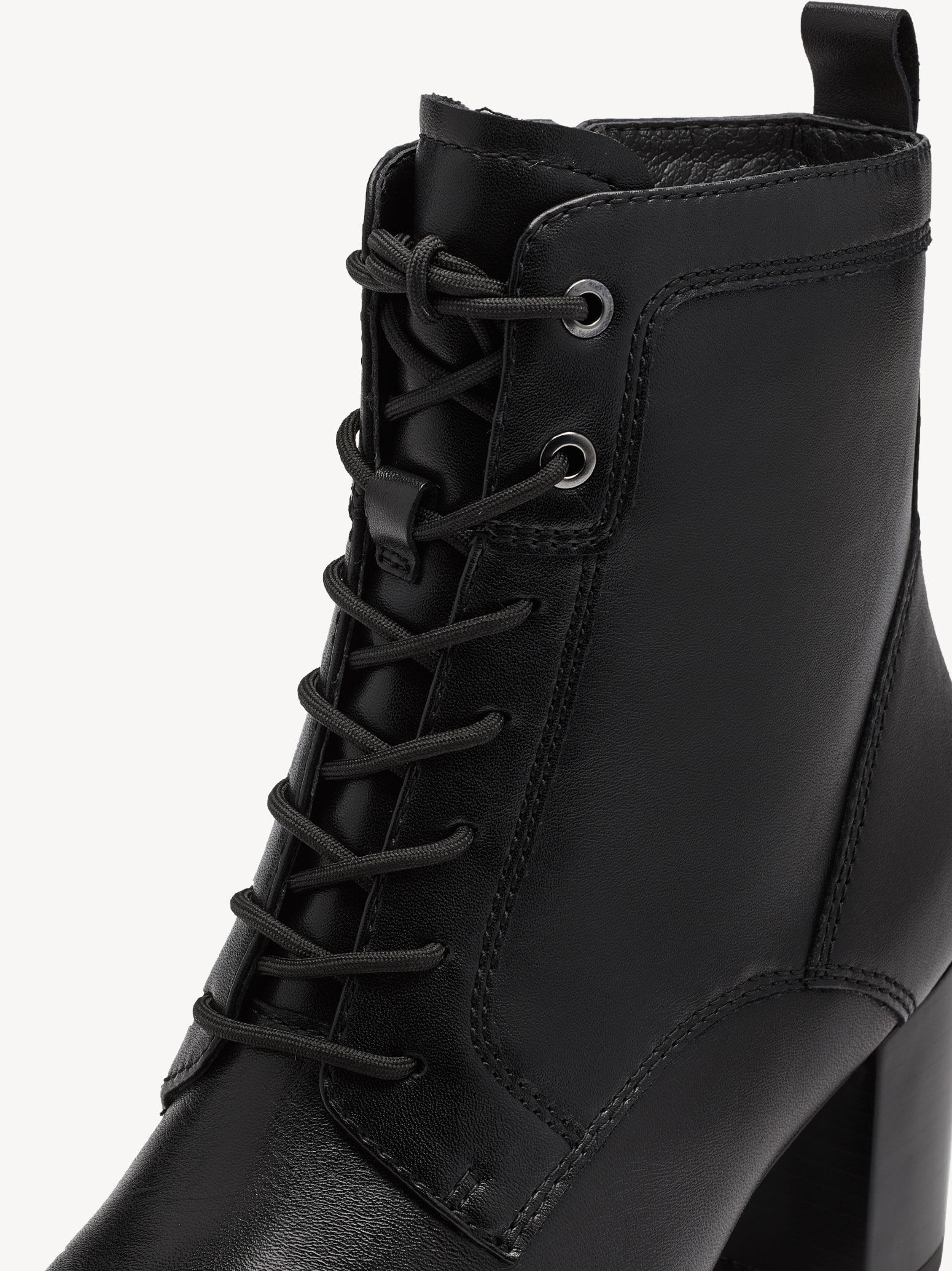 Bottine en cuir - noir