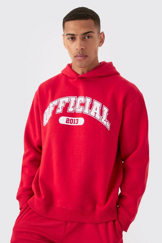 Oversize Official Hoodie und Basketball-Shorts