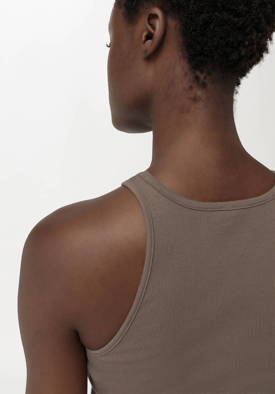 Ripp-Tanktop aus Bio-Baumwolle