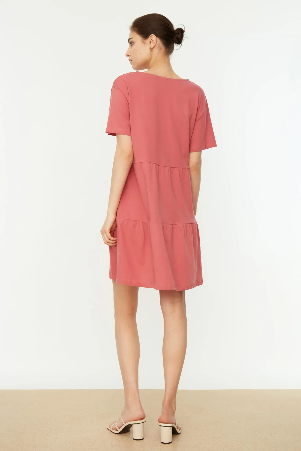 Trendyol Collection  Dusty Rose Basic Strickkleid TWOSS20EL2347