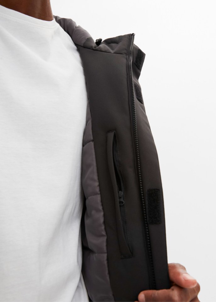 Hybrid-Thermo-Outdoorjacke mit Steppfutter