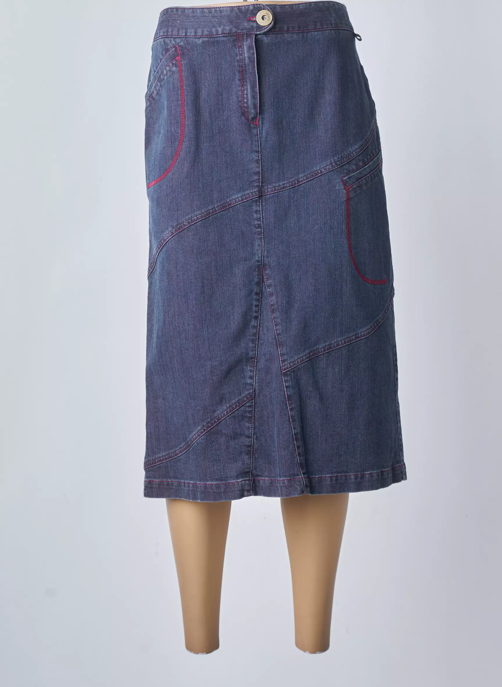Jocavi Jupes Mi Longues Femme couleur bleu