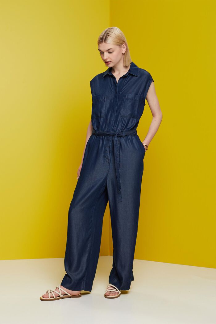 Langer Einteiler in Denim-Optik, TENCEL™