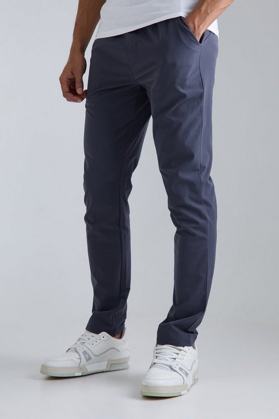 Elasticated Waist Golf Technical Stretch Slim Trouser