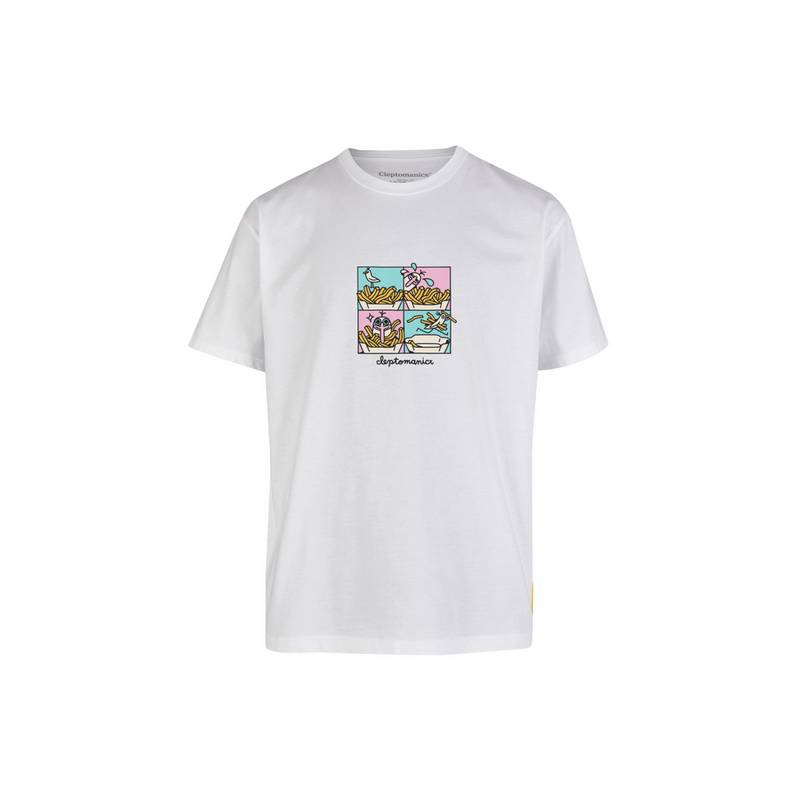 Cleptomanicx Stealy Gull Printshirt Herren