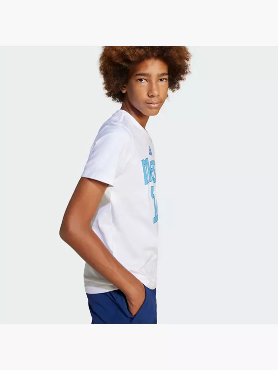 adidas Messi Name and Number Graphic Kids T-Shirt