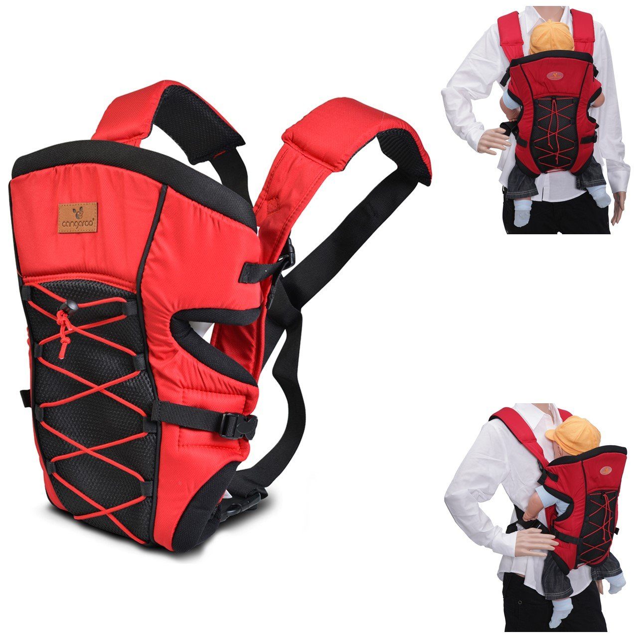Moni Babytrage Babytrage Starchild 2 in 1, Bauchtrage von Geburt an bis 6 Monate mit Kopfstütze