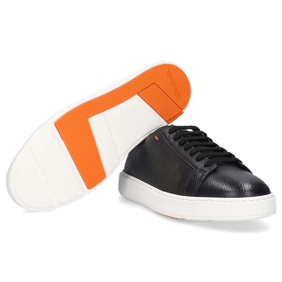 Santoni - Sneaker low 21430 Kalbsleder - schwarz