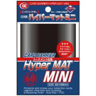 Schutzhüllen KMC Small Sleeves Hyper Mat Black 62x89mm (60)