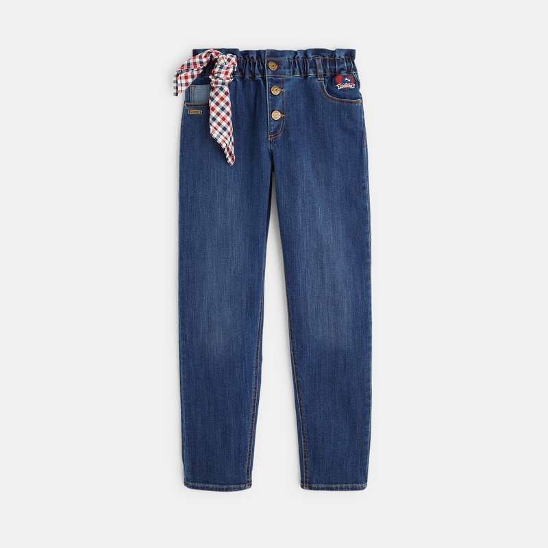 Jean mom Chipie bleu fille