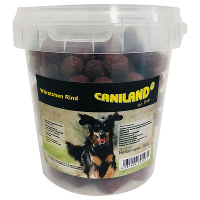 Caniland Würstchen Rind mit Raucharoma