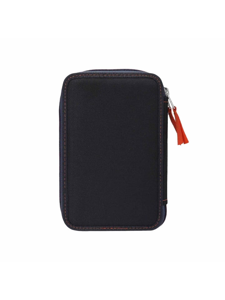 Depesche 2-Fach Federtasche mit Spinne Adventure World 5,5 x 12 x 19 cm in blau-orange günstig kaufen onesize