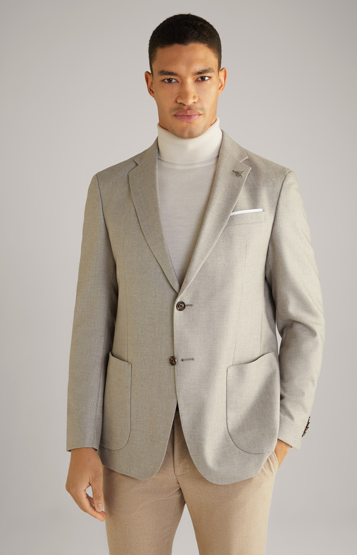 Flanell-Sakko Four in Beige meliert