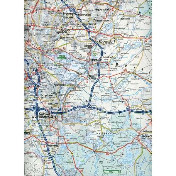 ADAC Regionalkarte Blatt 6 Berlin und Umgebung Müritz bis Spreeewald 1:150 000 - Straßenkarte